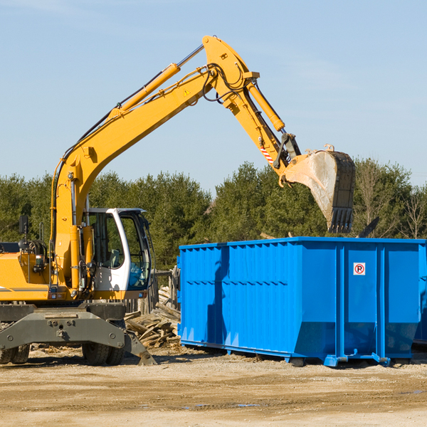 how many times can i have a residential dumpster rental emptied in Moran Texas